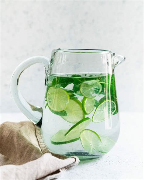 Lime Water Recipe with Mint (Healthy Drink!) – A Couple Cooks