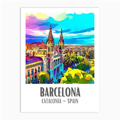 Barcelona, Spain 3 Art Print by Digital Blossom - Fy