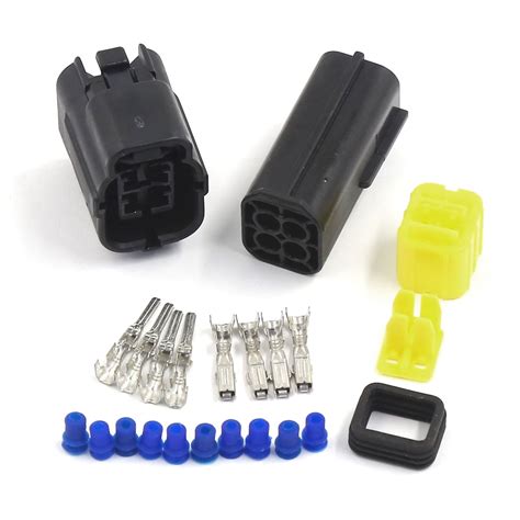 4 Pin Way Waterproof Car Electrical Wire Connector Socket Kit 2.0mm ...