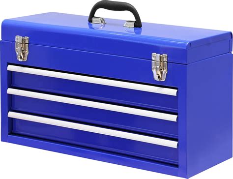 Big Red 20" 3 Drawer Metal Tool Box for Garage,Home,Black,W133TU - Walmart.com