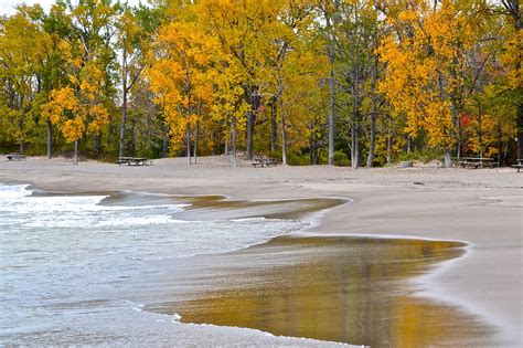 Autumn Beach Photograph by Frozen in Time Fine Art Photography - Fine ...