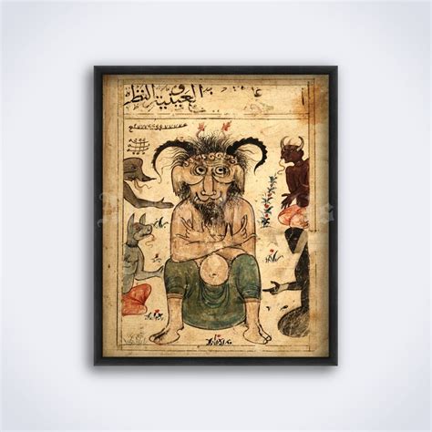 Shaitan, Iblis, Jinn, Arabic Devil Islamic Demonology Art, Illuminated ...