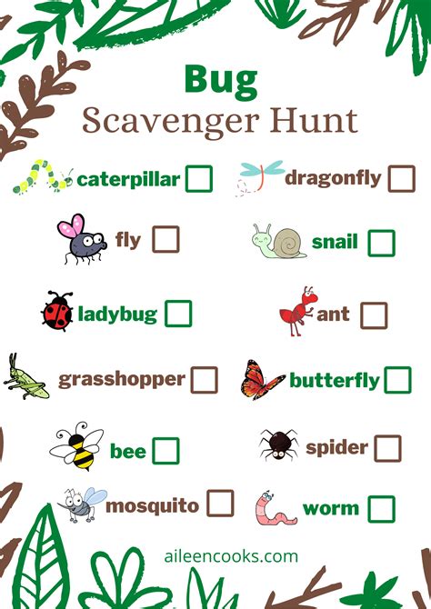 Bug Hunt | Free Printable - Aileen Cooks