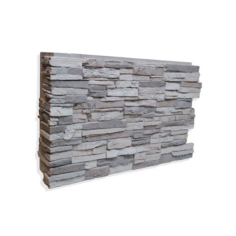 Antico Elements Faux Stone Panels 3-sq ft Mocha Faux Stone Veneer at Lowes.com