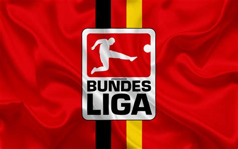 Download wallpapers Bundesliga, 4k, logo, silk texture, German football ...