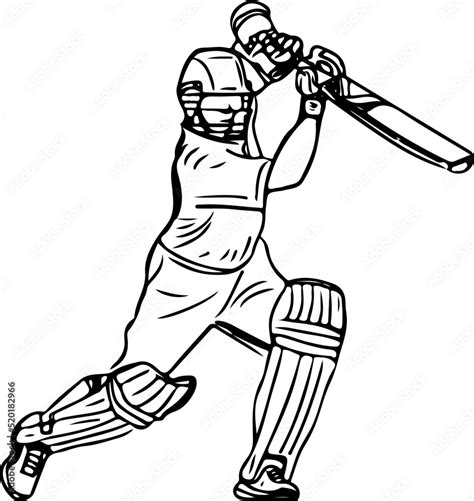 Cricket Logo, Cricket Vector, Sketch drawing of Legend Batsman of India ...