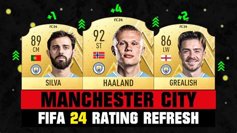 FIFA 24 | MANCHESTER CITY PLAYER RATINGS (EA FC 24)! 😱🔥 ft. Haaland ...