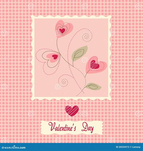 Flowers Card, Valentine's Day Stock Vector - Illustration of concept ...