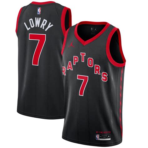 Men's Jordan Brand Kyle Lowry Black Toronto Raptors 2020/21 Swingman ...