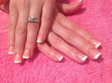 Classic French - Acrylic Nails | French acrylic nails, French tip nails ...