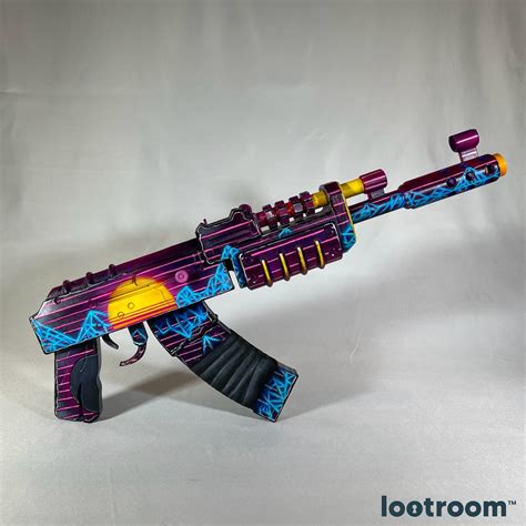 RUST Assault Rifle LIFE SIZE hand painted AK47 3D Printed w/ Ammo ...