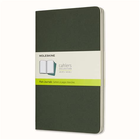 Cahier Journals Set of 3 Myrtle Green | Moleskine