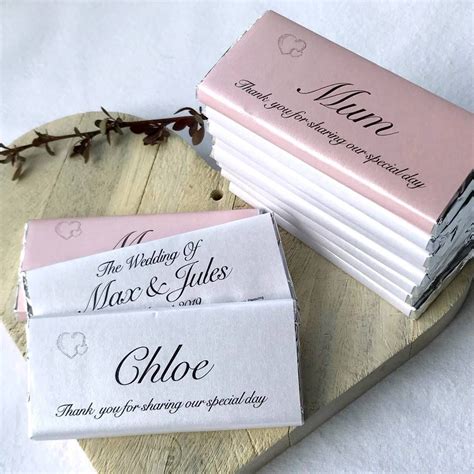 Personalised Chocolate Wedding Favour Placenames in 2020 | Chocolate ...