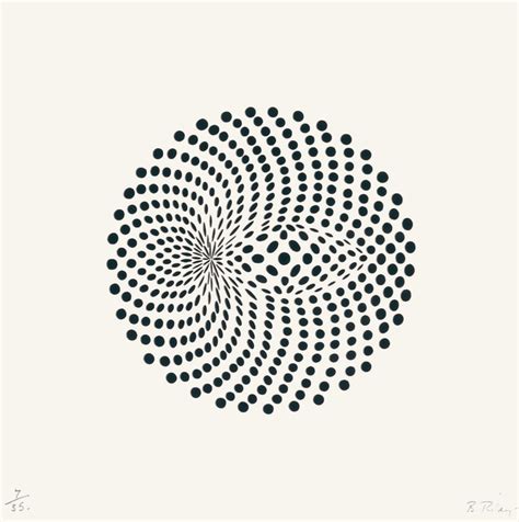 Bridget Riley – Untitled [Circular Movement] 1962 | An Optical Illusion