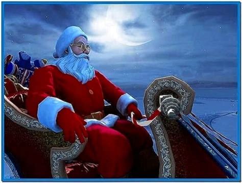 Santa claus 3d screensaver full - Download free