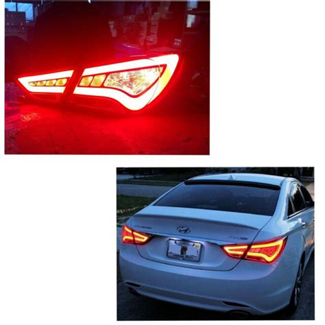 Tail Lights For Hyundai Sonata 2011-2014 LED Rear Lights Lamp Assembly ...