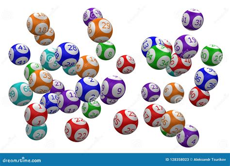 Color Lotto Ball. 3D Rendering. Stock Illustration - Illustration of green, rendering: 128358023