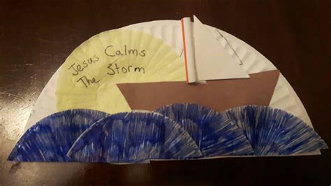 Kids' craft for Jesus calming the storm | Sunday school crafts, Bible crafts preschool, Sunday ...