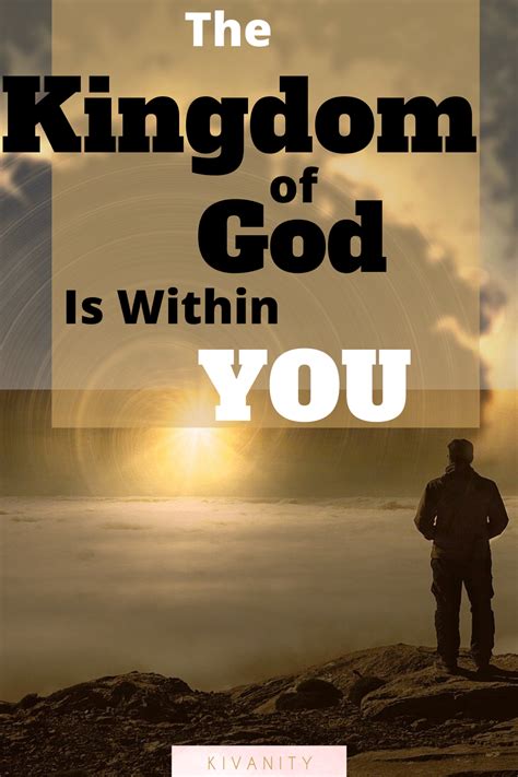 The Kingdom of god is within you | The kingdom of god, God, Finding happiness