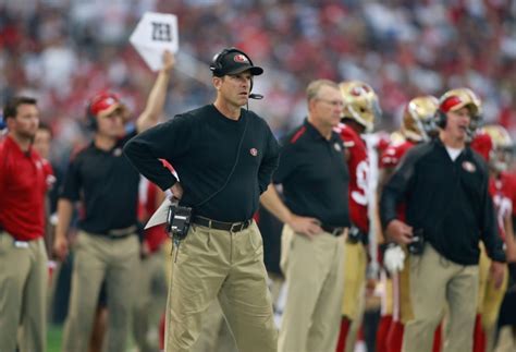 Jim Harbaugh looks uncomfortable on the sidelines (GIF)