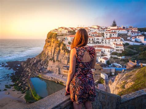 Azenhas do Mar beach editorial photo. Image of seascape - 115023476