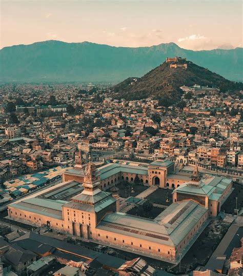 Aerial view of the old city downtown Srinagar - The Better Kashmir ...