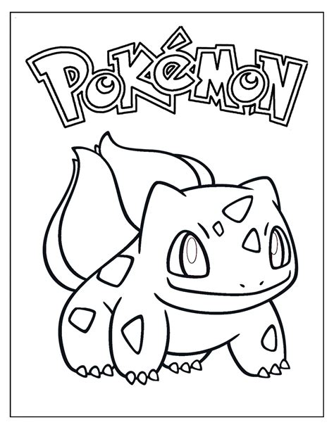 Desenho De Bulbasaur Dos Pokemon Para Colorir | Images and Photos finder