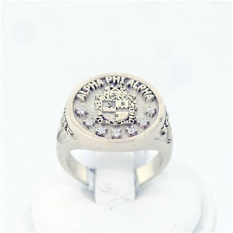 ALPHA PHI ALPHA ROUND RING - 14K Gold