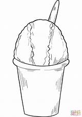 Snow Cone coloring Page  Free Printable Coloring Pages sketch template