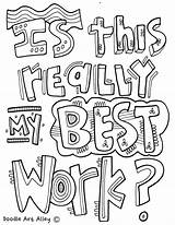Is This Really My Best work Coloring Page  Free Printable sketch template