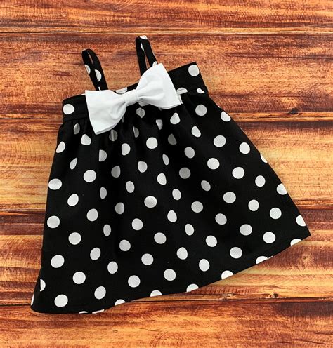 Black and White Polka Dots Spring Dress Pink and White | Etsy