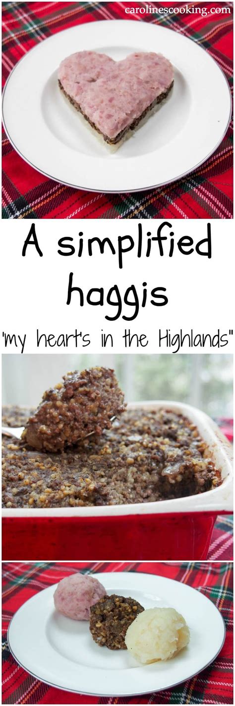 A simplified version of the traditional Scottish dish, haggis, using ...