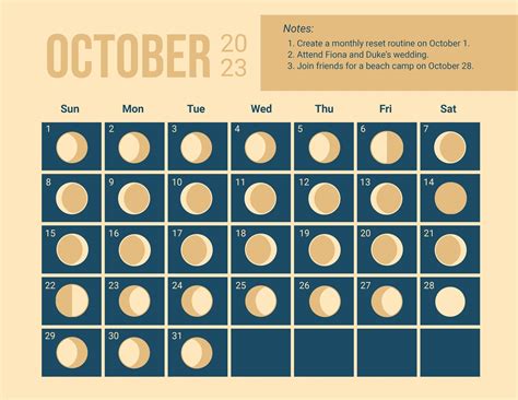 Lunar Calendar October 2023 - Get Calendar 2023 Update