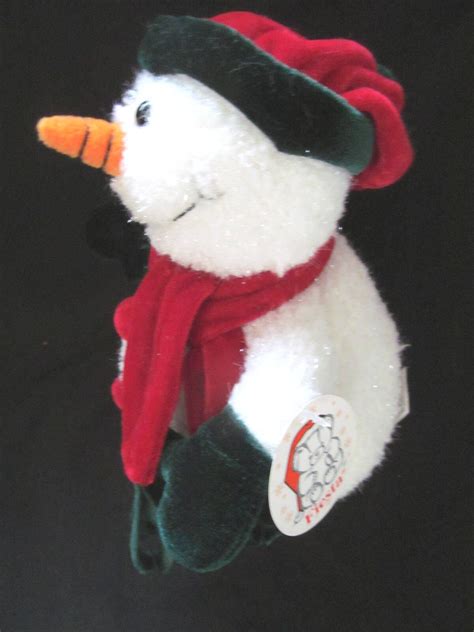 Sparkly Frosty the Snowman 8 Plush Toy With Velour Hat - Etsy