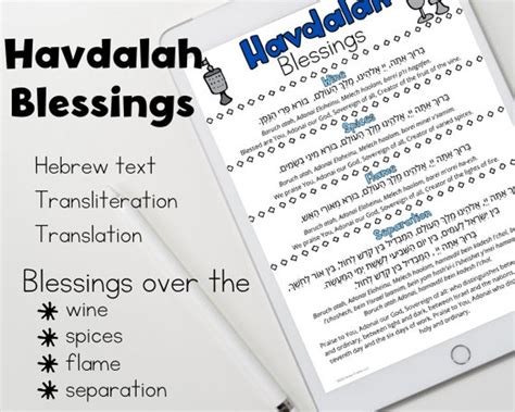 Havdalah Blessings - Etsy España