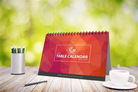 Free Table Calendar Mock-up For 2017 - Graphic Google - Tasty Graphic Designs CollectionGraphic ...