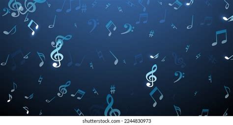 Music Notes Flying Vector Illustration Symphony Stock Vector (Royalty Free) 2244830973 ...