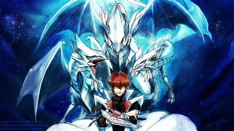 Seto Kaiba - Blue Eyes White Dragon Master - WP by slifertheskydragon on DeviantArt