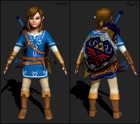 ArtStation - BOTW Link 3D Model