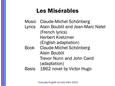 Les Miserables Lyrics