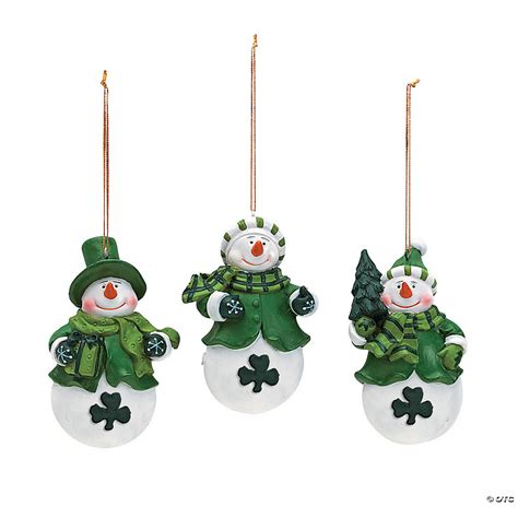 Irish Snowman Christmas Ornaments - Discontinued