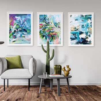 Abstract Wall Art Prints Set Of Three By Abstract House ...