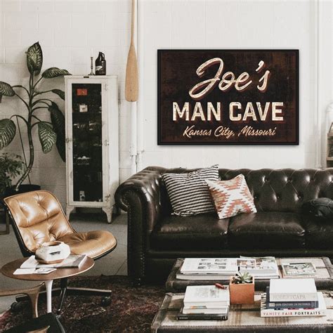 Man Cave Sign - Eat, Drink, & Be Lazy | Custom Man Cave Sign | Man cave ...