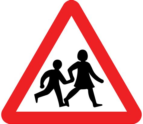 Children crossing sign - Theory Test