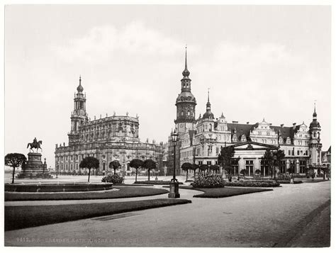 Vintage: Altstadt, Dresden, Saxony, Germany in the late 19th Century | MONOVISIONS - Black ...