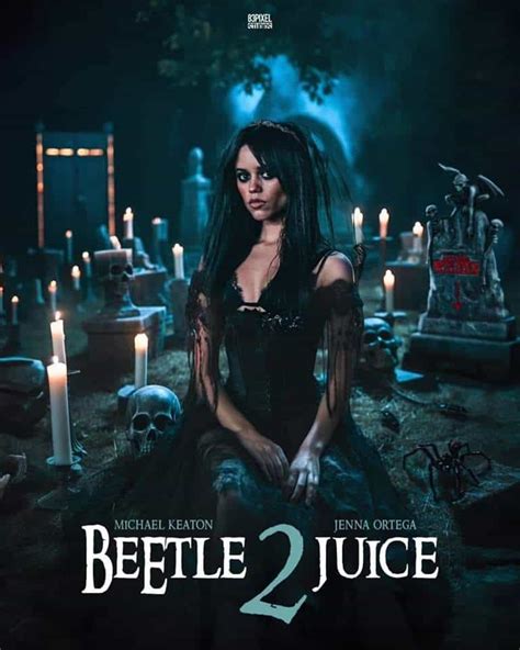 Jenna Ortega Is Stopping Hearts In A Sexy Beetlejuice 2 Poster