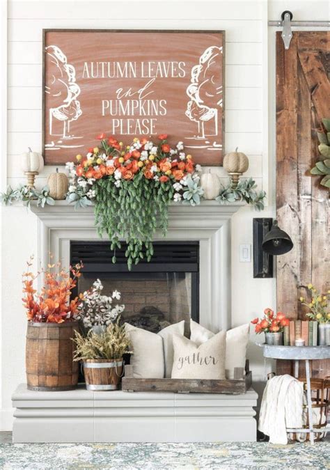 Fall Mantel Ideas That Are Seriously Inspiring | Decoración de unas ...