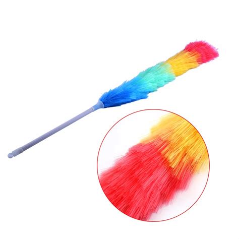 62cm Feather Duster Household Cleaning Duster Feather Brush Plastic Dust Brush Microfiber Dust ...