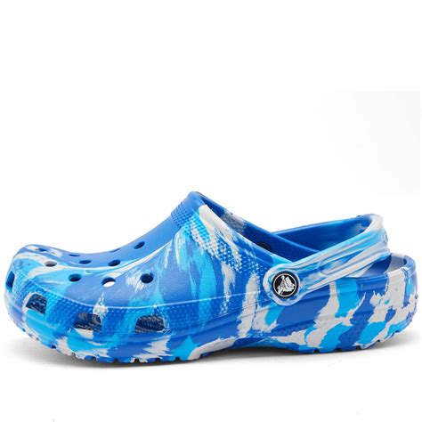 Crocs Classic Marbled Clog Blue Bolt & Multi | END.