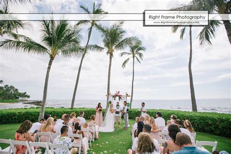 Intimate Wedding Ceremony at PARADISE COVE LUAU Ko Olina Oahu by RIGHT FRAME PHOTOGRAPHY